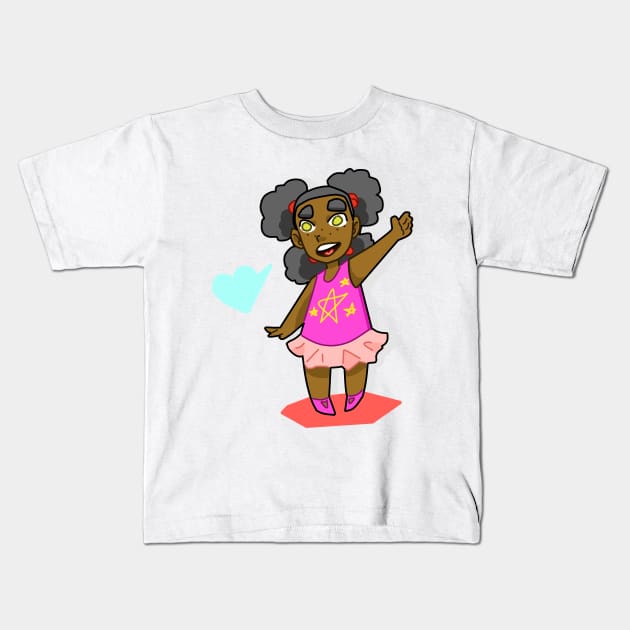 Cutie Pie Kids T-Shirt by LadybugDraws